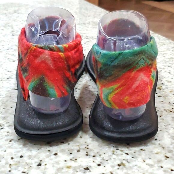 Sanuk Yoga Sling Sandals Multicolor Tie Dye Womens 7 - Picture 4 of 7